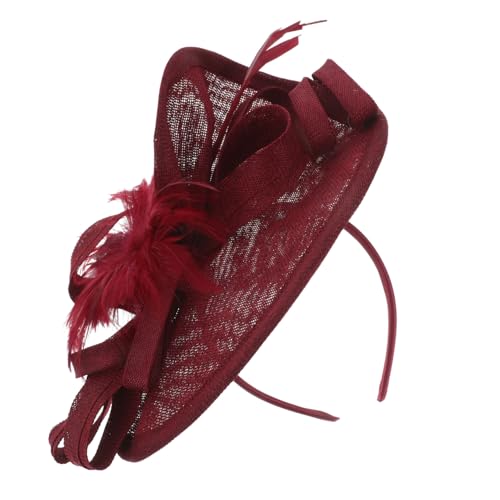 DEARMAMY Fascinator Haarschmuck Für Damen Stilvoller Party Kopfschmuck Haarband Mit Federn Stirnband Für Hochzeit Teeparty Gesellschaftlich Anlässe von DEARMAMY