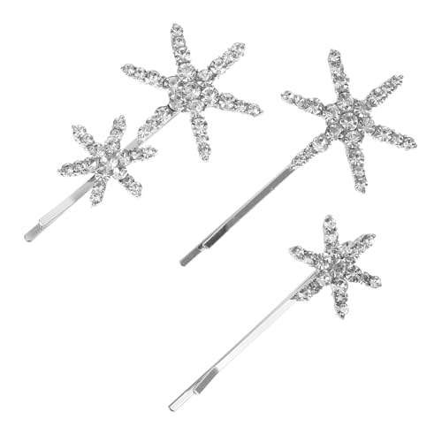 DEARMAMY 1 Satz Glitzernde Sternen Haarspangen Teiliges Haarschmuck mit Funkelnden Strasssteinen für Damen Haarclips für Besondere Anlässe und Alltägliche Outfits von DEARMAMY