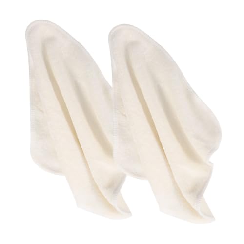 DEARMAMY 1 Satz Haushaltsgesichtstuch Peeling-waschlappen Handtuch Baumwolle Gesichtsreinigungstücher Gesichtswaschtücher Kleidung Waschen Bambusfaser Beige 2 Stück von DEARMAMY