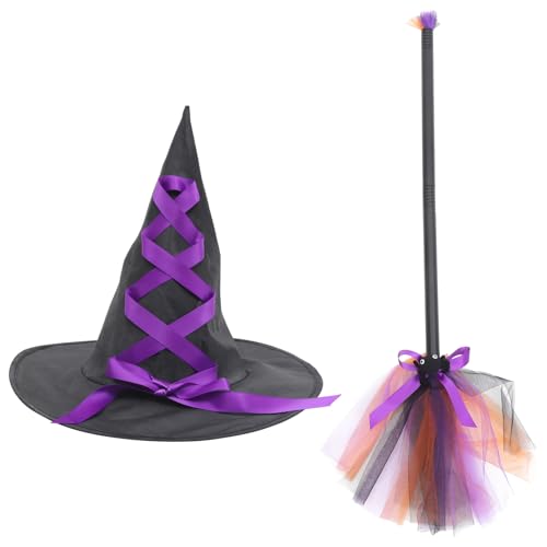 DEARMAMY 1 Satz Maskerade Hexenhut Ornamente Fee Gesicht Zubehör verkleideter Hexenhut halloween halloween assecoires Hexenhut für die Party dekorative Hutbesenstütze Polyester DEARMAMY 1 Satz Maskerade Hexenhut Ornamente Fee Gesicht Zubehör verkleideter Hexenhut halloween halloween assecoires Hexenhut für die Party dekorative Hutbesenstütze Polyester von DEARMAMY