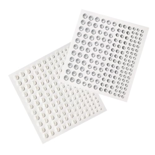DEARMAMY 1 Satz Perlengesichts -Make -up -Tränendiamant verschönert erröten Gesicht zierlich deko Aufkleber Scrapbook -Verzierungen Perlen mit flacher Rückseite Acryl von DEARMAMY