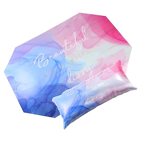 DEARMAMY 1 Satz Stern Anis Handkissen Set French-Maniküre-Set Maniküre-Kit Maniküre-Kissen Handkissen für Nägel Nagelhandauflage für die Maniküre PU-Leder Colorful von DEARMAMY