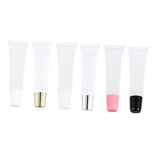 DEARMAMY 1 Satz Transparente Lip Gloss Tuben Wiederverwendbare Kosmetikbehälter für Lippenpflege Lotion und Mehr für Reisen und Täglichen Gebrauch von DEARMAMY