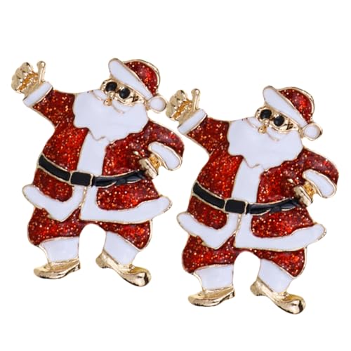 DEARMAMY 1 Satz Weihnachts Mann Brosche Stellnadel Tür Stift Einzigartig Korsage Weihnachts-anstecknadel Weihnachts-sankt-abzeichen Christbaumschmuck Broschennadel Zwerge Halter Metall 2st von DEARMAMY