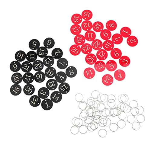 DEARMAMY 1satz Nummern Tags Mit Eisenringen Nummerierte Schlüsselanhänger Für Sauna Und Supermarkt Wasserfest Und Langlebig von DEARMAMY