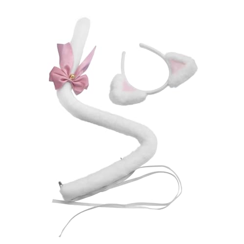 DEARMAMY Süßes Haarband Mit Katzenohren Und 1 Set Party-kopfschmuck Für Cosplay-zubehör Lustiges Stirnband von DEARMAMY