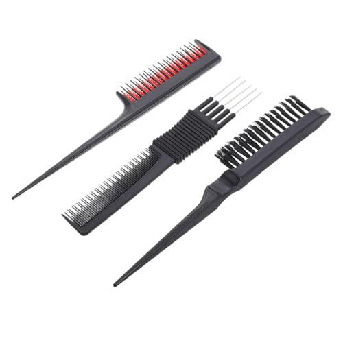 DEARMAMY 1 Set Haarkamm-set Für Damen Und Herren, Friseur-haarkämme, Herren-haarkamm, Teaser-kamm, Damen-haarkamm, Rattenschwanzkamm, Scheitelkamm von DEARMAMY