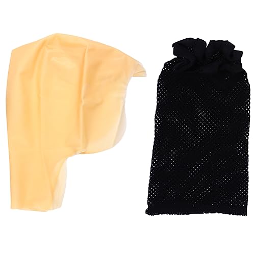 DEARMAMY 1 Set Kopfbedeckung Glatzenperückenkappe Netz Glatzenkappe Cosplay Glatzenkappen Haarkappe Verkleidung Hut Perückenkappe Glatzenkostüm Für Frauen Cosplay von DEARMAMY