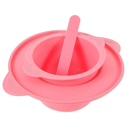 DEARMAMY 1 Set Silikon Maskenschale Wachs Gesichtsmaske Salon Maskenschale Haarmaskenbehälter Wachserhitzer Zubehör Haarentfernung Wachswärmerschale Wiederverwendbar von DEARMAMY