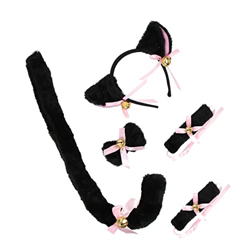 DEARMAMY Tierohr-haarband Mit Und Armband-accessoires Für Partys Und Festivals Für Cosplay Und Geburtstagsfeiern Als Dekoration Und Modeaccessoire von DEARMAMY