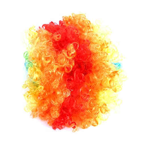 DEARMAMY 1stück Bunte Clown Perücke Für Halloween Leichtes Kostümzubehör Für Karneval Und Partys Witziger Kopfschmuck Für Clowns Und Verkleidungen von DEARMAMY