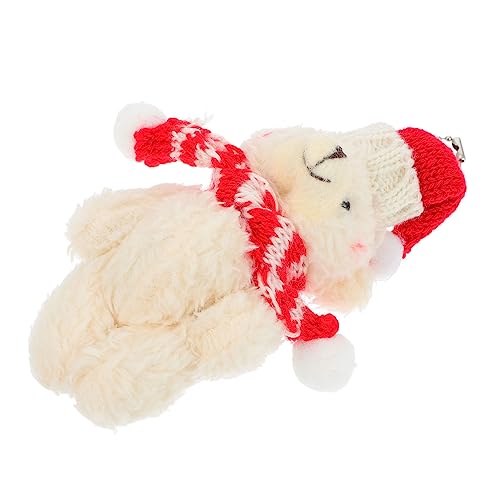 DEARMAMY 1 Stück Attraktiver Bär Keychain Ornament Bär Tasche Schlüsselanhänger Weihnachten Bär Geschenkanhänger von DEARMAMY