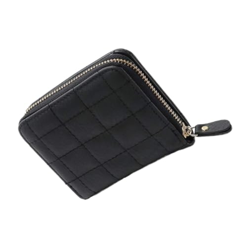 DEARMAMY Mini-Geldbeutel Aus Pu-Material Quadratische Aufbewahrungstasche Kartentasche Und Münztasche Großes Fassungsvermögen Reißverschluss Passt in Rucksack Und Handtasche von DEARMAMY