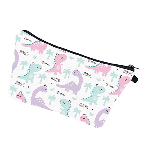 DEARMAMY 1 Stück Dinosaurier Kosmetiktasche für Damen Multifunktionale und Toilettentasche aus Strapazierfähigem für Reisen und Zuhause Handlich von DEARMAMY