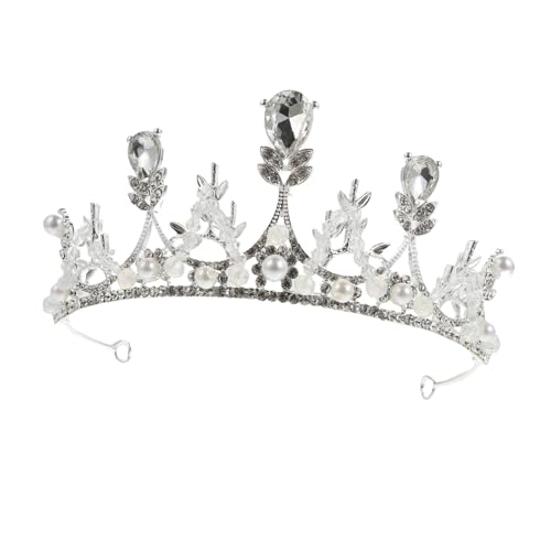 DEARMAMY 1 Stück Geburtstagskrone Haarschmuck Fee Tiara Junggesellinnenabschied Krone Mama Topper Damen Prinzessin Haarschmuck Für Frauen Dekoration Dame Mädchen Gold von DEARMAMY