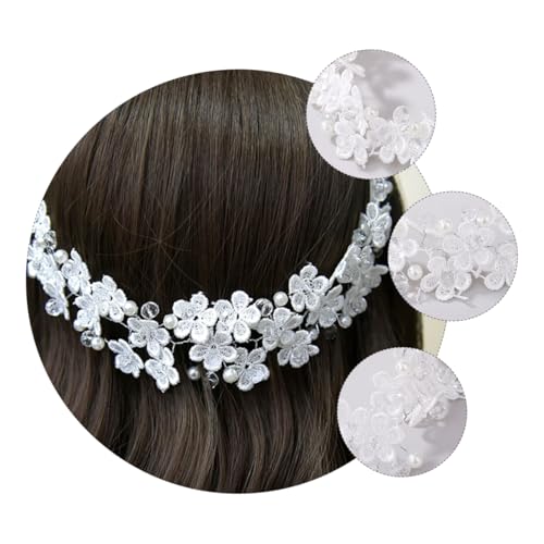 DEARMAMY 1 Stück Handgemachtes Perlen Haarband mit Weißer Spitze für Hochzeiten Partys und Besondere Anlässe Charmantes Design für Bräute und Besondere Feiern DEARMAMY 1 Stück Handgemachtes Perlen Haarband mit Weißer Spitze für Hochzeiten Partys und Besondere Anlässe Charmantes Design für Bräute und Besondere Feiern von DEARMAMY