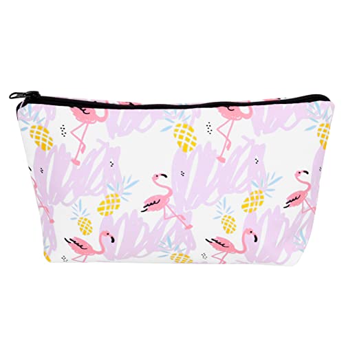 DEARMAMY 1 Stück Kosmetiktasche Damen Schminktasche für Reisen Wasserdichtes Design mit Flamingo Praktisch für Outdoor Aktivitäten und Zuhause für Kosmetik Lippenstift und Mehr von DEARMAMY