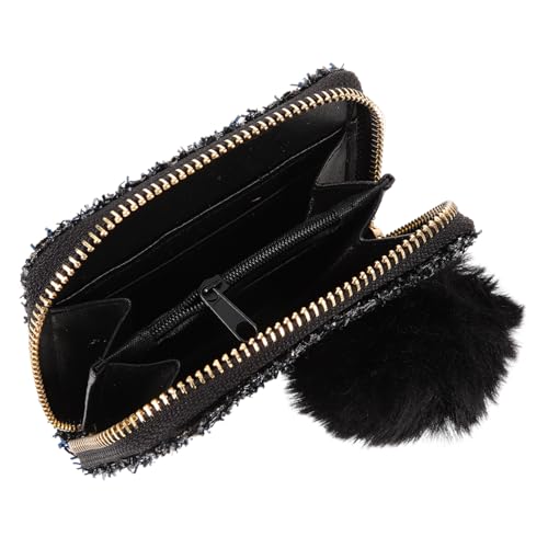 DEARMAMY Schwarze Kleine Elegante Handtasche Mit Pailletten Tragbare Kosmetiktasche Reise-schminktasche Organizer Für Schminktasche Aufbewahrungstasche Aus Pu von DEARMAMY