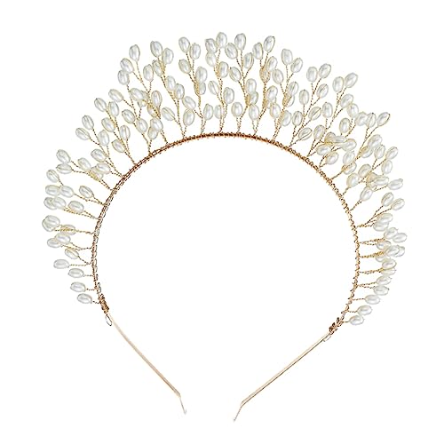DEARMAMY 1 Stück Perlen Tiara Hochzeiten Haarzubehör Krone Braut- Dekorationen kopfschmuck Braut Tiara Braut Stirnband Hochzeit Haarreifen Legierung Golden DEARMAMY 1 Stück Perlen Tiara Hochzeiten Haarzubehör Krone Braut- Dekorationen kopfschmuck Braut Tiara Braut Stirnband Hochzeit Haarreifen Legierung Golden von DEARMAMY
