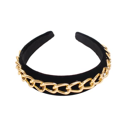 DEARMAMY Damen Stirnband Mit Kette Design Fashion Stirnband Für Mädchen Anti-rutsch Kopfbedeckung Aus Langlebigem Material Für Täglichen Gebrauch Und Partys von DEARMAMY