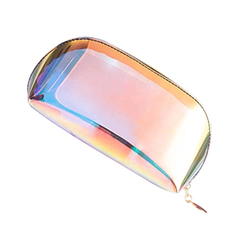 DEARMAMY 1 Stück Reise Kosmetiktasche Transparent Große wasserdichte Make Up Aufbewahrungstasche für Damen Leicht und Tragbar für Reisen und Camping mit Stabilem Reißverschluss von DEARMAMY