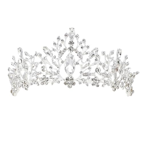DEARMAMY 1 Stück Schicke Damen Tiara mit Kristallen Eleganter Haarschmuck für Hochzeiten Partys und Feiern für Bräute Brautjungfern und Besondere Anlässe Langlebig DEARMAMY 1 Stück Schicke Damen Tiara mit Kristallen Eleganter Haarschmuck für Hochzeiten Partys und Feiern für Bräute Brautjungfern und Besondere Anlässe Langlebig von DEARMAMY