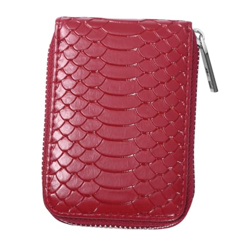 DEARMAMY Ledergeldbörse 12 Kartenfächer Organisierter Kartenhalter Für Herren Reißverschlusstasche Kartenetui Vordertasche Minimalistisches Design von DEARMAMY