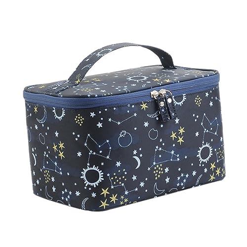 DEARMAMY 1 Stück Staubdichte Aufbewahrungsbox Tragbare Reise Toilettenartikel Kosmetiktasche Damen Make Up Tasche Kulturbeutel Make Up Reisetasche Reise Toilettenartikeltasche von DEARMAMY