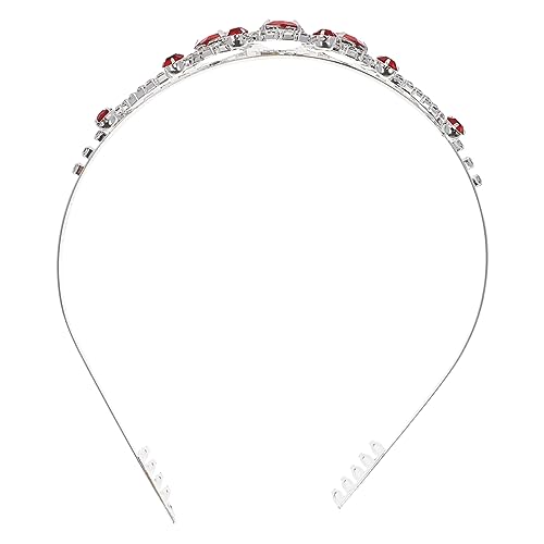 DEARMAMY Krone Für Mädchen Brautkrone Mit Strass Kronentiara Für Hochzeit Und Party Kopfschmuck Aus Hochwertigem Material Leicht Und Bequem Zu Tragen von DEARMAMY