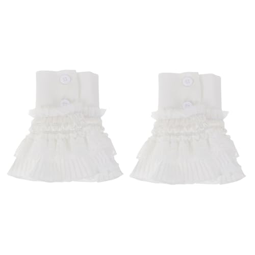 DEARMAMY 1paar Dekorative Handgelenk-manschetten Zarter Spitze Abnehmbare Fake Ärmel Für Damen Für Partys Tanzveranstaltungen Und Alltag Leicht Atmungsaktiv Und Wiederverwendbar von DEARMAMY