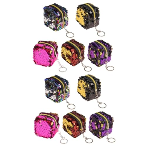 DEARMAMY 10 STK tragbare kleine Brieftasche Glänzendes Portemonnaie für den Abend glitzernde Geldbörsen wendbare Geldbörse mit Pailletten Kinder Geldbörse mini Münztasche DEARMAMY 10 STK tragbare kleine Brieftasche Glänzendes Portemonnaie für den Abend glitzernde Geldbörsen wendbare Geldbörse mit Pailletten Kinder Geldbörse mini Münztasche von DEARMAMY