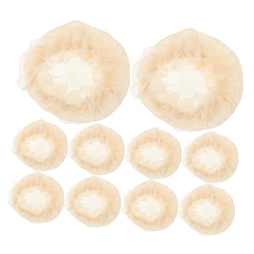 DEARMAMY 10stücke Elastische Haarnetze Für Ballett Dutt Haar Abdeckungen Für Mädchen Mesh Dutt Abdeckungen Ballett Haar Zubehör von DEARMAMY