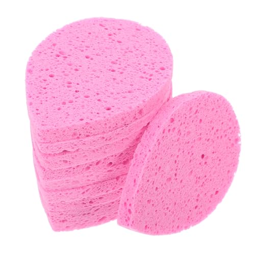 DEARMAMY 10 Stück Make Up Entferner Schwamm Waschbar Baumwolltuch Porenreinigung Flauschiger Gesichtsschwamm Weich Schäumend Klein – Tragbarer Gesichtsreiniger Mit Gesichtspflege von DEARMAMY