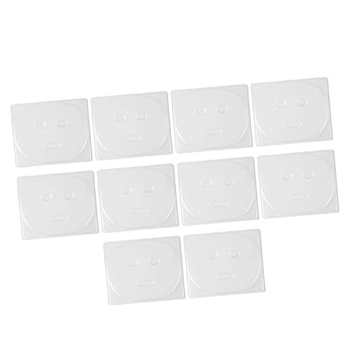 DEARMAMY 10 Stück Maskenform Für Gesichtsmacher Rosa Herstellerplatte Wiederverwendbare Form Patch-formen Halloween Ton Gesichts- Formenbauer Gesichtsschalen Dreck Pvc von DEARMAMY
