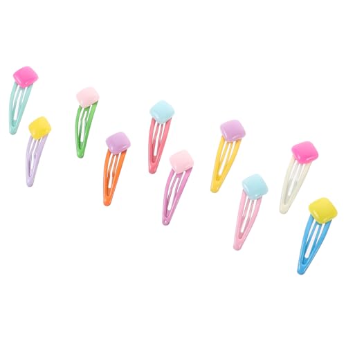 DEARMAMY 10 Stück Teiliges Bunte Candy Color Haarspangen Süße Clips mit Niedlichem Design Robustes Material Hautfreundlich Vielseitiger Haarschmuck für Damen Mädchen und Perfektes von DEARMAMY