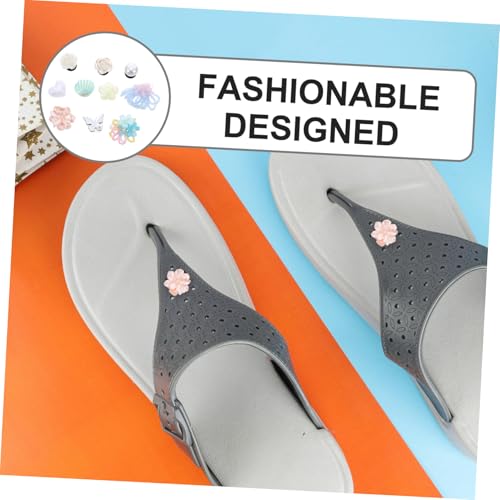 DEARMAMY 10 Stück Teiliges Schuhclips Damen Vielseitige Schnell Anbringbare Schuhverzierungen mit Rosen- Perlen Kristallblumen für Hochzeit Party und Alltag Schonend und Abnehmbar von DEARMAMY