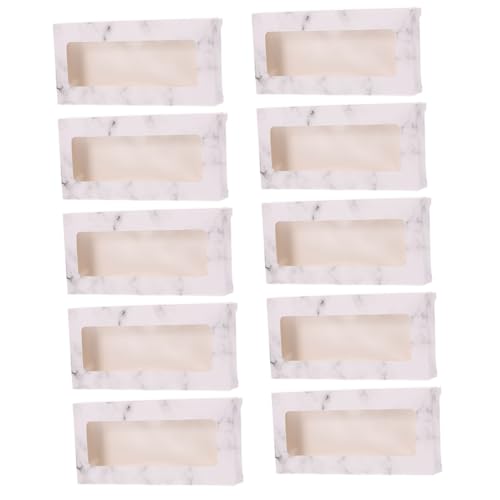 DEARMAMY 10 Stück Wimpern Box Wimpern-Reiseetui Aufbewahrungsbox für Wimpern FALSCH klein Wimpern-Organizer Wimpernfall Tragbares Wimpernetui Wimpernboxen Fall für Wimpern Karton von DEARMAMY