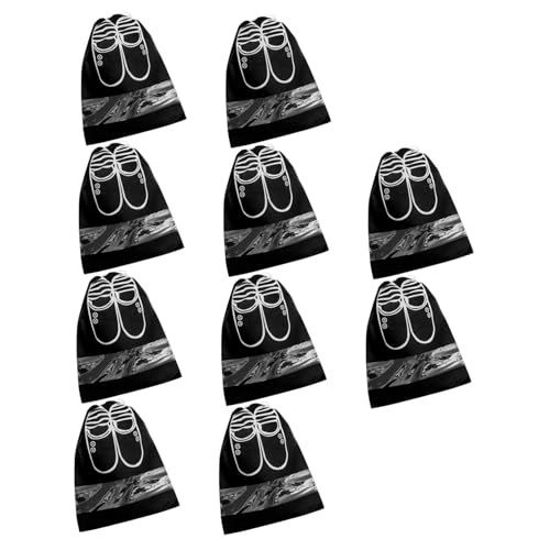 DEARMAMY 10 Teiliges Schuhaufbewahrungsset Aufbewahrungsbehälter E Gitarre Drahtfass Tragbar Durchsichtig Organizer Taschen Perlen Set Schuhbeutel Blaues Set Schuhsortierbeutel von DEARMAMY