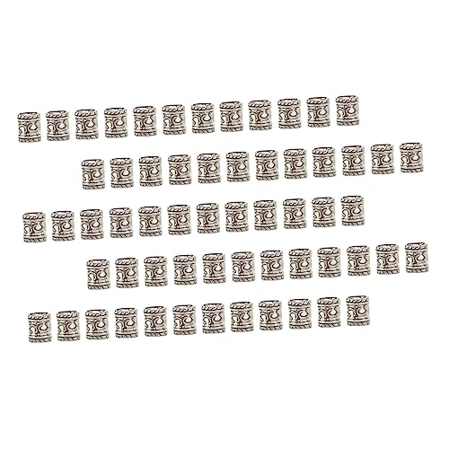 DEARMAMY 100 Stück Dreadlocks Ringe Haarschmuck aus Verzierungen für Zöpfe Dekorative Haarperlen für Partys Hochzeiten und Modeschauen von DEARMAMY