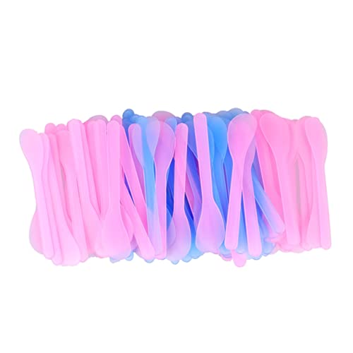 DEARMAMY 100 Stück Gesichtsmaske Spatel Kosmetische Löffel für Diy Anwendungen zum und Proben Zufällige Farben Zufällige Farbe von DEARMAMY