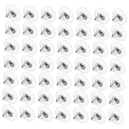 DEARMAMY 100 Stück Teiliges Ohrstecker Verschlüsse Langlebigem und Einfache Form für Diy Schmuckherstellung Bruchfest Vielseitig Einsetzbar für Modeschmuck und Ohrringe von DEARMAMY