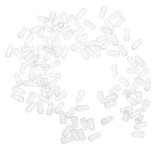 DEARMAMY 100 Stück Transparente Ohr und Nasennadel Schutzhüllen Hypoallergen Komfortabel und Sicher für Empfindliche für Ohrstecker und Piercings von DEARMAMY