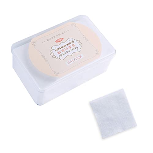 DEARMAMY 1000stücke Gesichtspads Aus Vliesstoff Zum Entfernen Von Make-up Pads Für Gesicht Make-up-wattepads Mit Aufbewahrungsbox Hautfreundlich Für Make-up-entferner Und Hautpflege von DEARMAMY