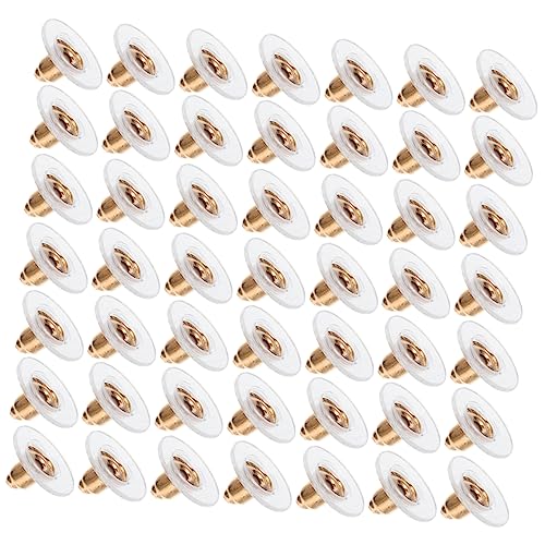 DEARMAMY 100stücke Ohrringverschlüsse Für Ohrstecker Ohrverschlüsse Ohrringstopper Schmuckzubehör Aus Hochwertigem Material Langlebig Und Robust Leicht Zu Tragen Für Täglichen von DEARMAMY
