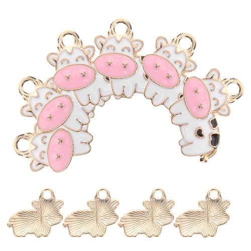 DEARMAMY 10stücke Kuhperlen Aus Legierung Dekorative Tieranhänger Für Halsketten Als Charme Für Diy-schmuck von DEARMAMY