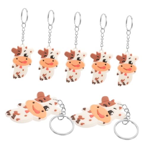 DEARMAMY 10 Stück Verschiedene Kuh-schlüsselanhänger Für Frauen Auto-schlüsselanhänger Für Sie Süßer Schlüsselanhänger Süße Schlüsselanhänger Haken Ringe von DEARMAMY
