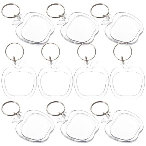 DEARMAMY Schlüsselanhänger Bilderrahmen 10 Stück Mini-schlüsselanhänger Für Damen Und Herren Acryl-schlüsselring-Set DEARMAMY Schlüsselanhänger Bilderrahmen 10 Stück Mini-schlüsselanhänger Für Damen Und Herren Acryl-schlüsselring-Set von DEARMAMY