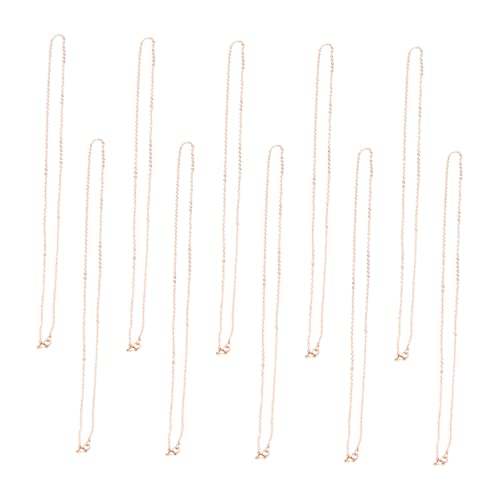 DEARMAMY 10stücke Zarte Kreuzkette Halskette Für Damen Goldfarben Halsschmuck Elegantes Schmuckgeschenk Langlebige Und Komfortable Trageeigenschaften Für Geburtstage Und Hochzeiten von DEARMAMY