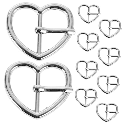 DEARMAMY 10st Liebestagesgürtelschnalle Glitzernde Aufkleber Draht Und Kabel Gedenknadeln Magnete Für Autoaufkleber Power-halterung Auto Aufkleber Dekoration Konverterkabel Silver Legierung von DEARMAMY