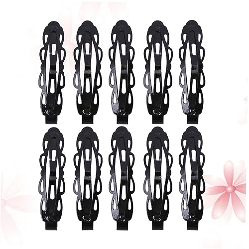 DEARMAMY 10stücke Einfache Haarspangen Aus Spitze Haarnadeln Haarschmuck Für Junge Mädchen Schwarz von DEARMAMY